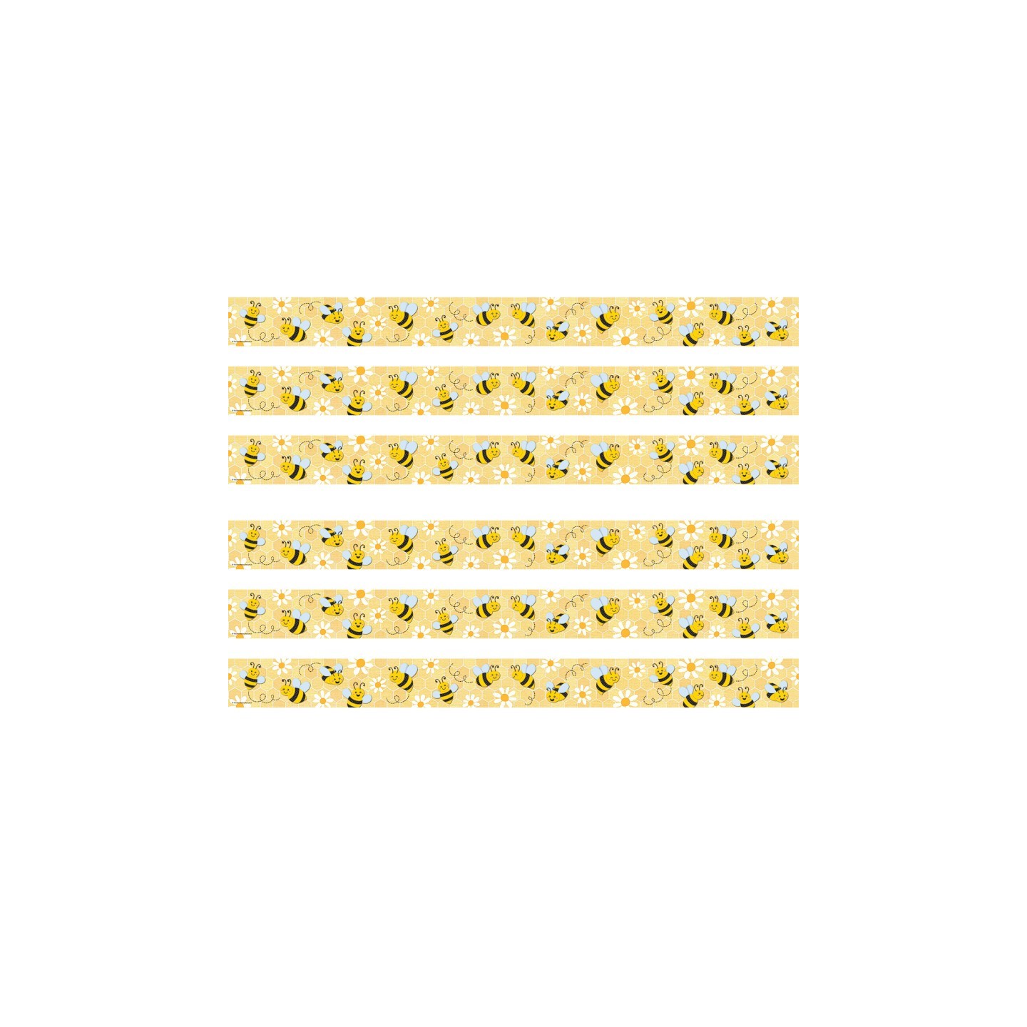 Teacher Created Resources® Buzzing Bees Straight Border Trim, 35 Feet Per Pack, 6 Packs