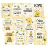 Teacher Created Resources® Buzzing Bees Positive Sayings Small Poster Pack, 11" x 15-3/4", Pack of 12