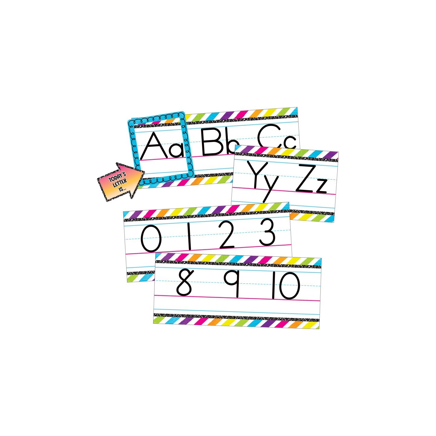 Teacher Created Resources® Brights 4Ever Alphabet Bulletin Board Set