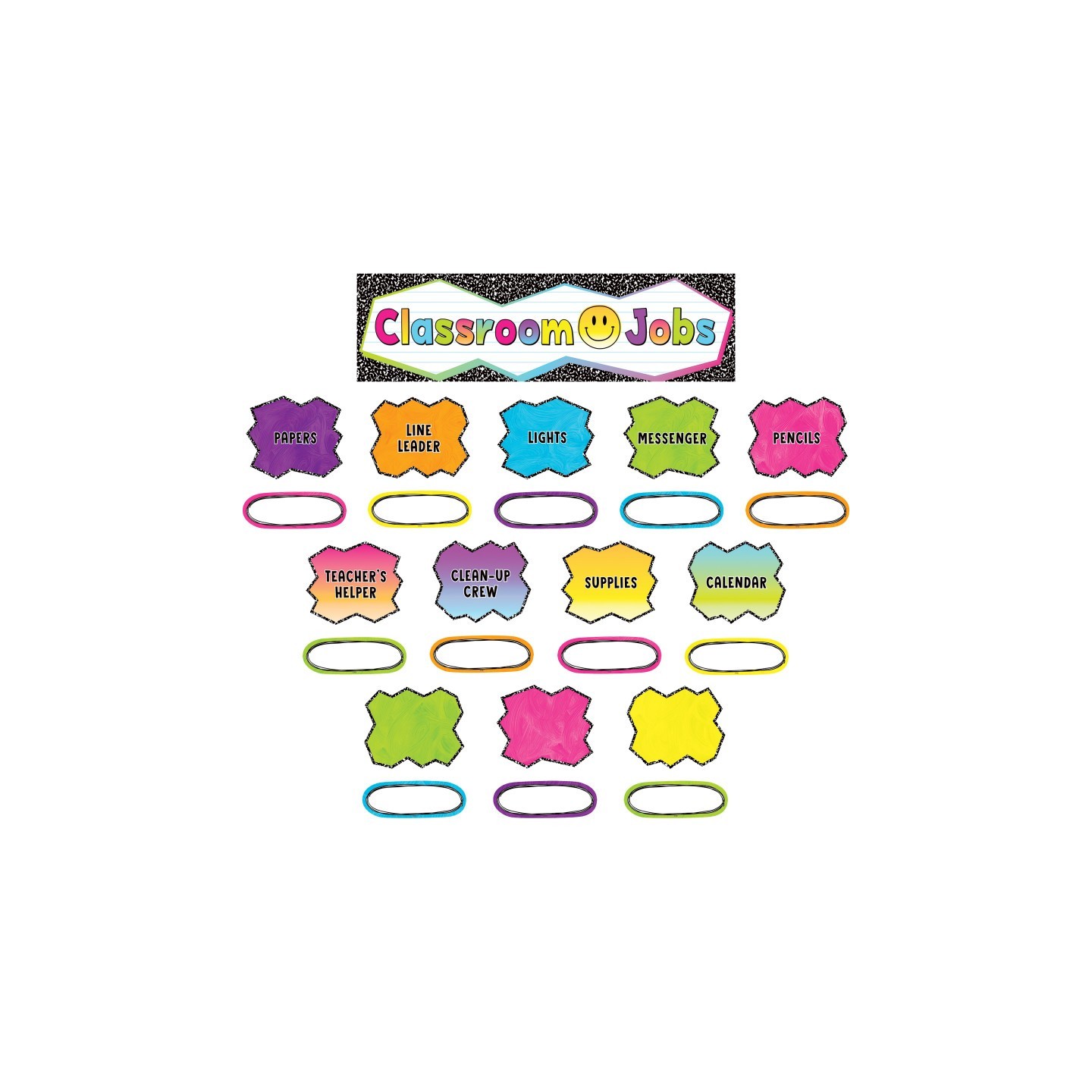 Teacher Created Resources® Brights 4Ever Classroom Jobs Mini Bulletin Board Set