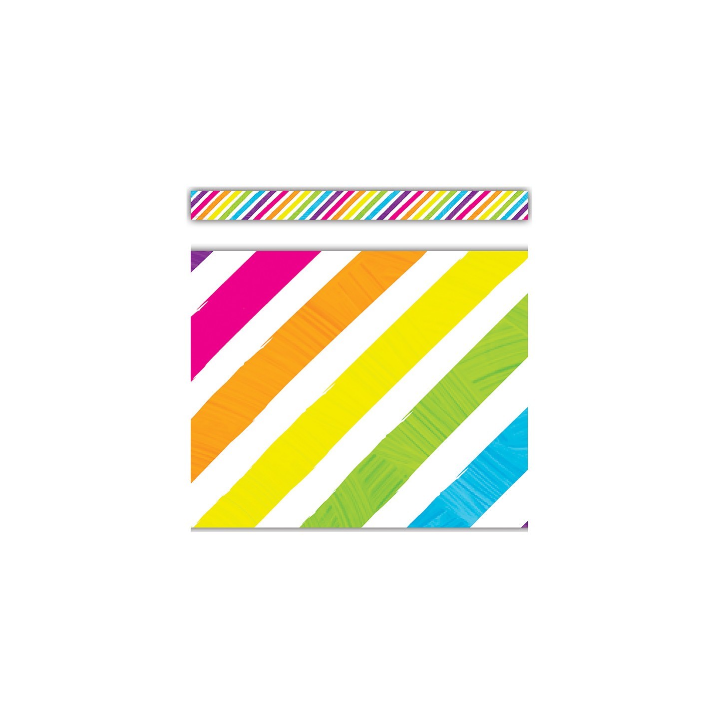 Teacher Created Resources® Brights 4Ever Stripes Straight Border Trim, 35 Feet