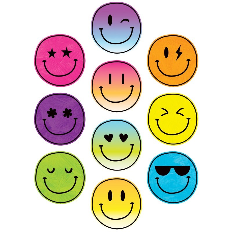 Teacher Created Resources® Brights 4Ever Smiley Faces Accents, Pack of 30