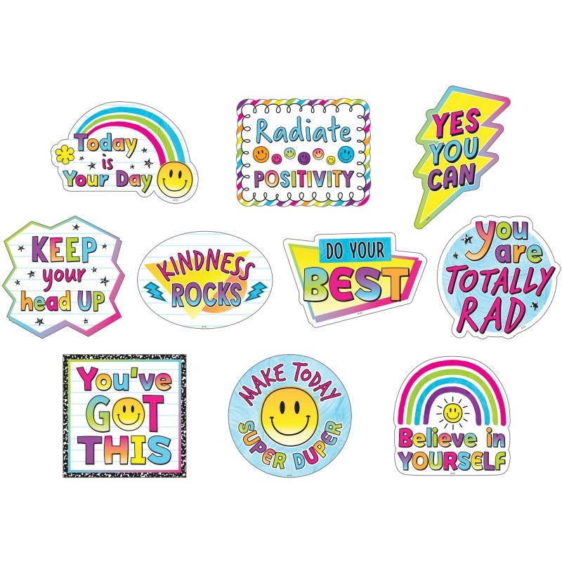 Teacher Created Resources® Brights 4Ever Positive Saying Accents, 30 Per Pack, 3 Packs