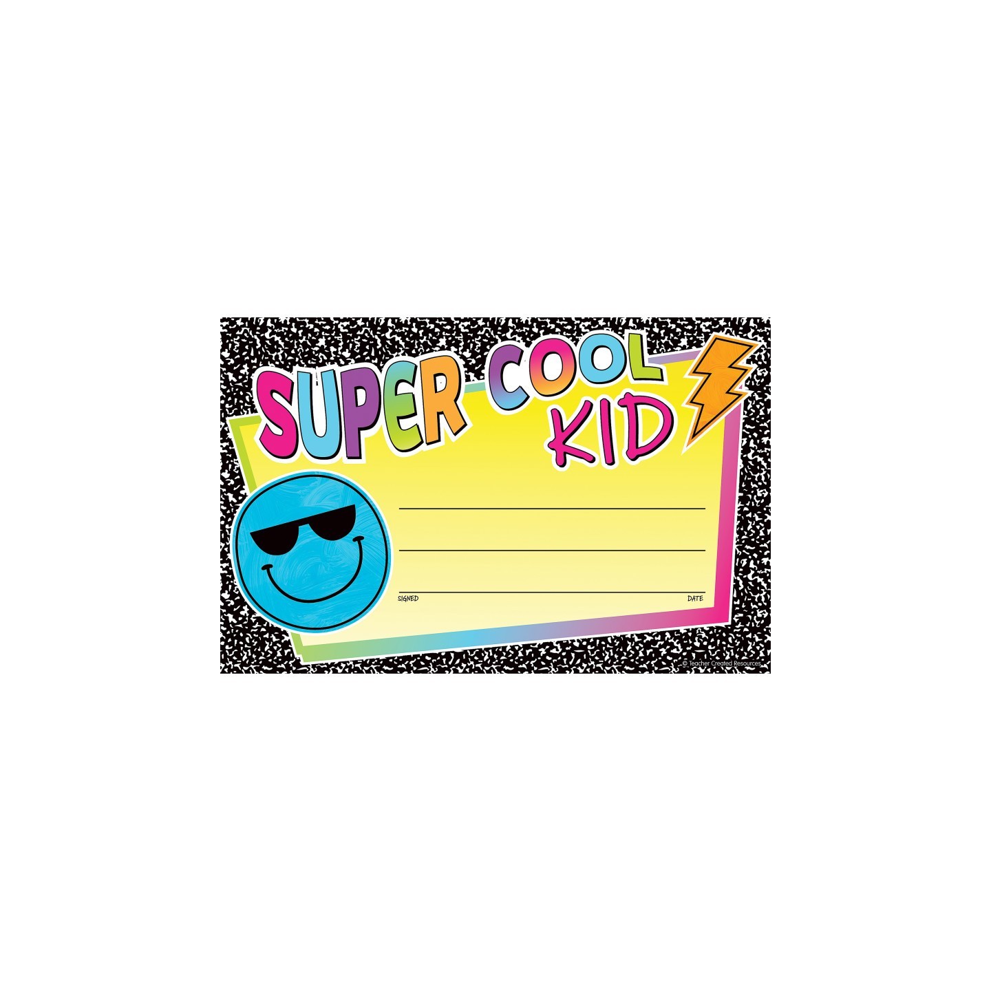 Teacher Created Resources® Brights 4Ever Super Cool Kid Awards, Pack of 25