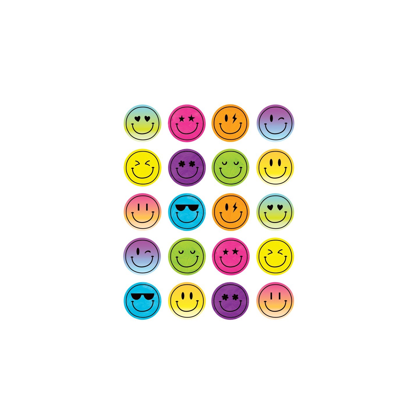 Teacher Created Resources® Brights 4Ever Smiley Faces Stickers, Pack of 120