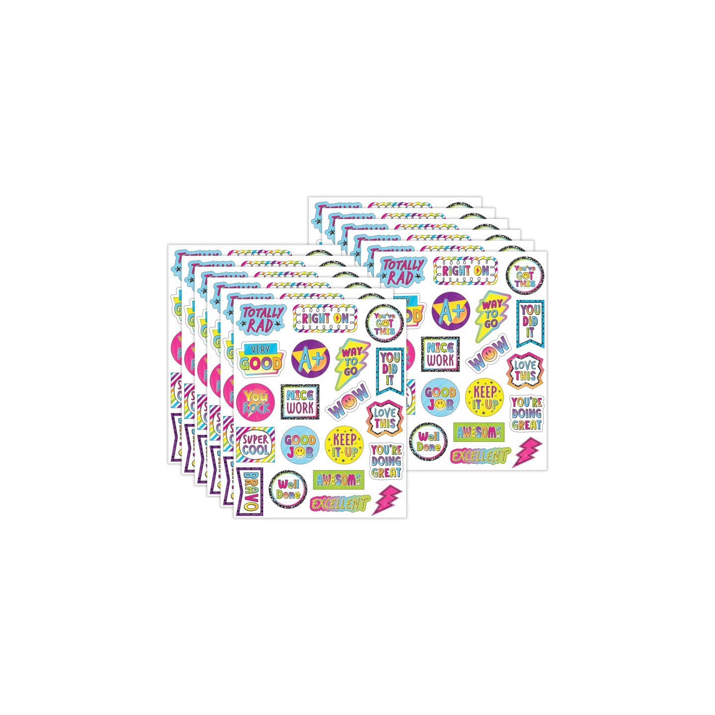 Teacher Created Resources® Brights 4Ever Stickers, 120 Per Pack, 12 Packs