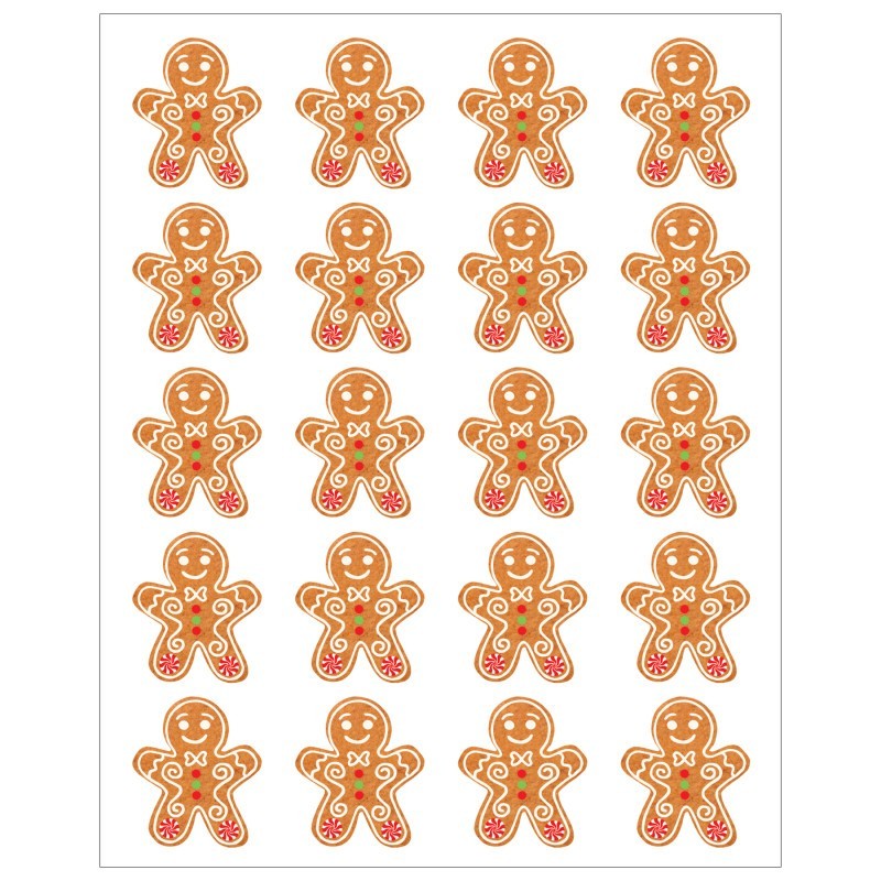 Teacher Created Resources® Gingerbread Cookies Stickers, Pack of 72
