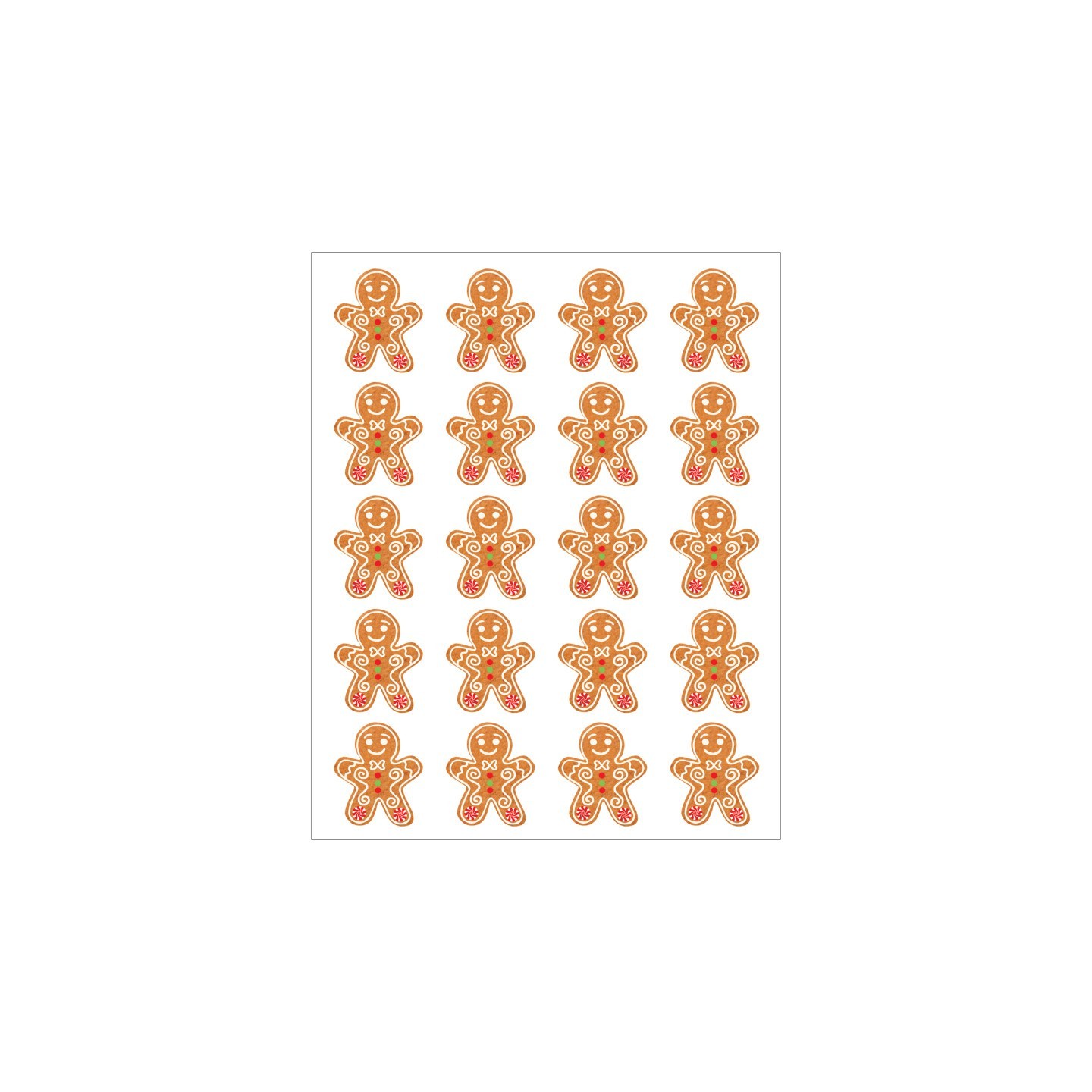 Teacher Created Resources® Gingerbread Cookies Stickers, Pack of 72