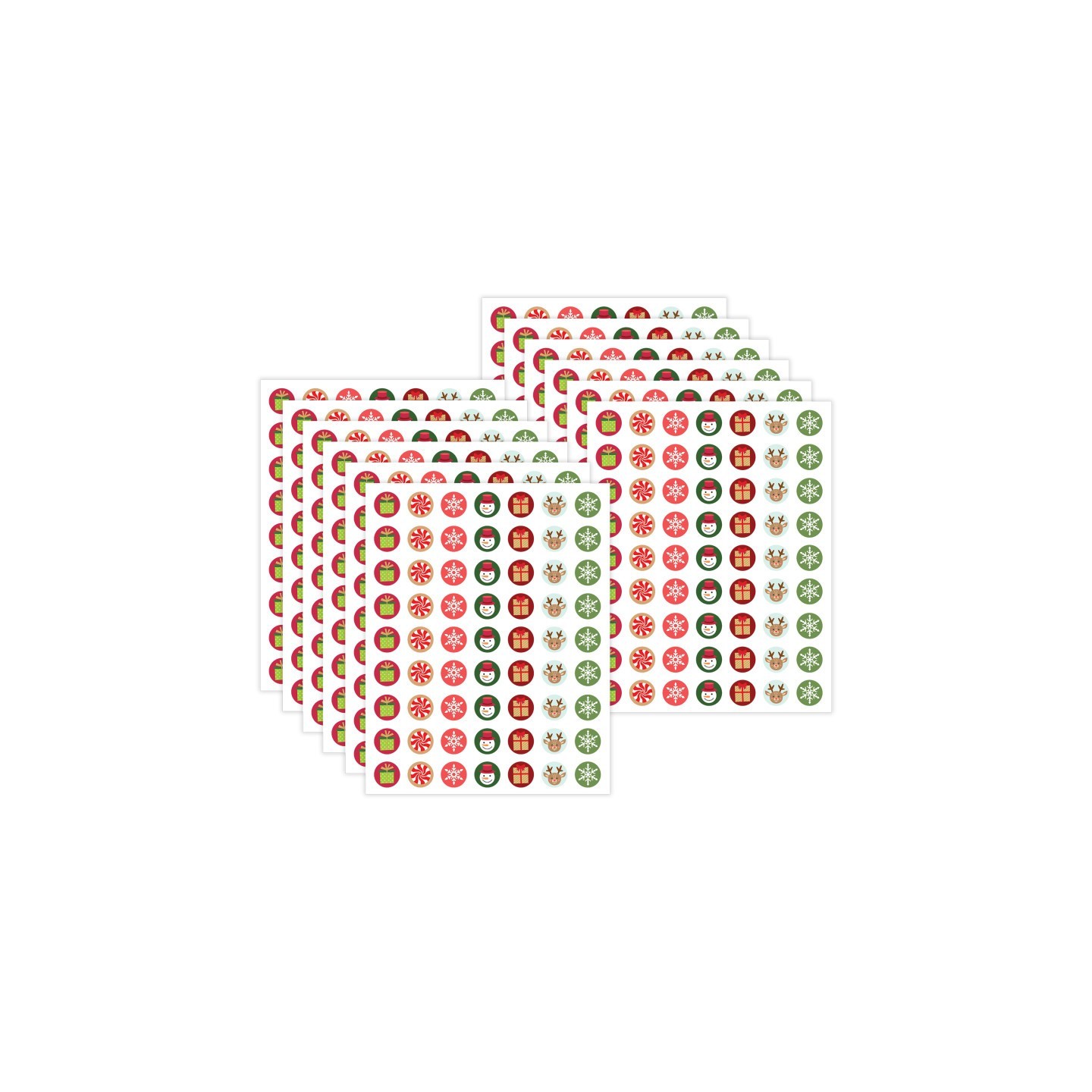 Teacher Created Resources® Winter Holiday Mini Stickers, 378 Per Pack, 12 Packs