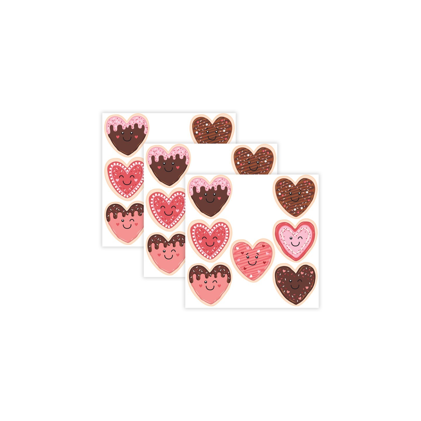 Teacher Created Resources® Frosted Heart Cookies Accents, 30 Per Pack, 3 Packs