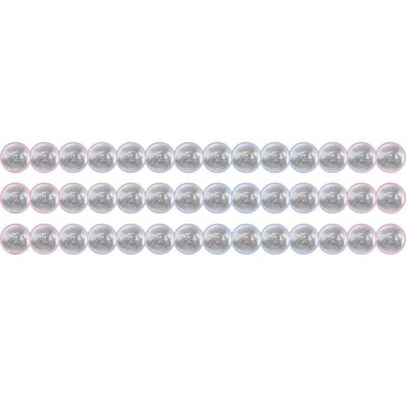 Teacher Created Resources® Disco Balls Die-Cut Border Trim, 35 Feet Per Pack, 3 Packs