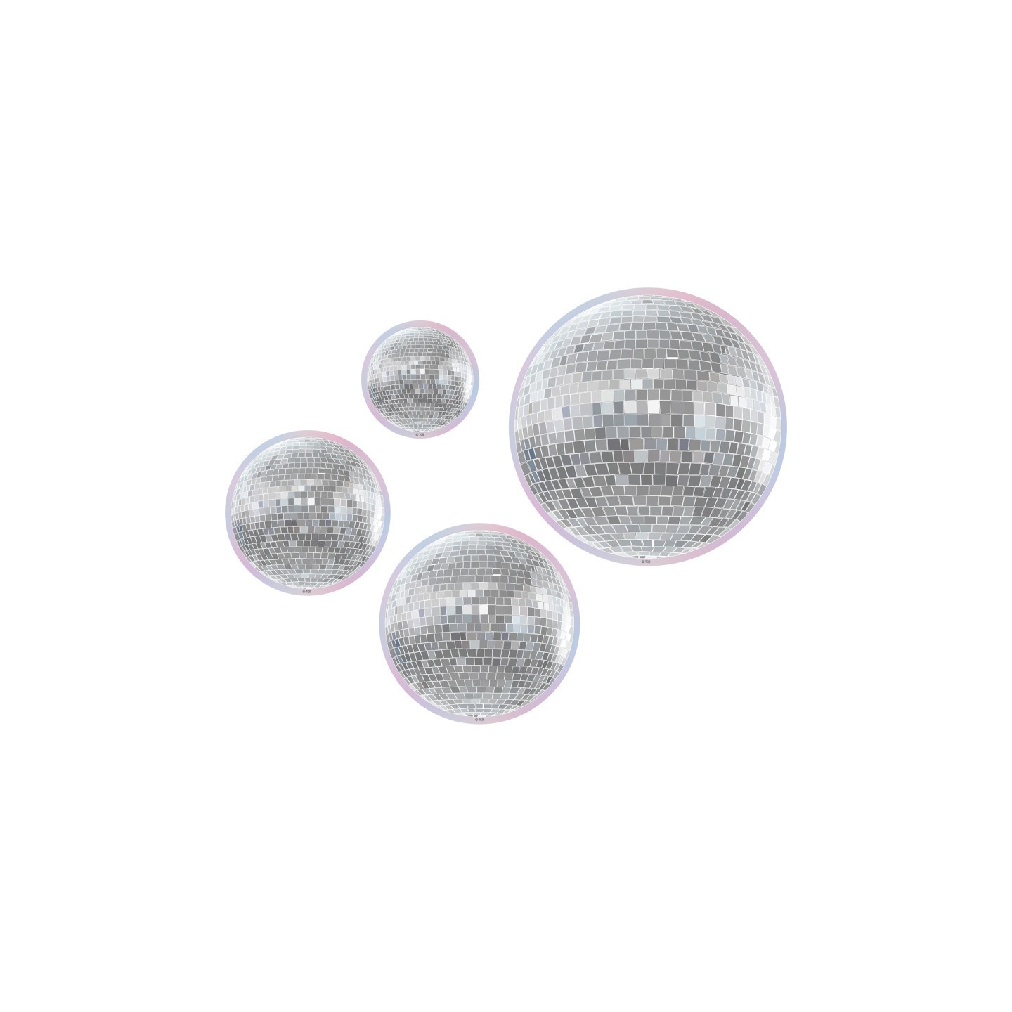 Teacher Created Resources® Disco Balls Accents, Assorted Sizes, Pack of 60