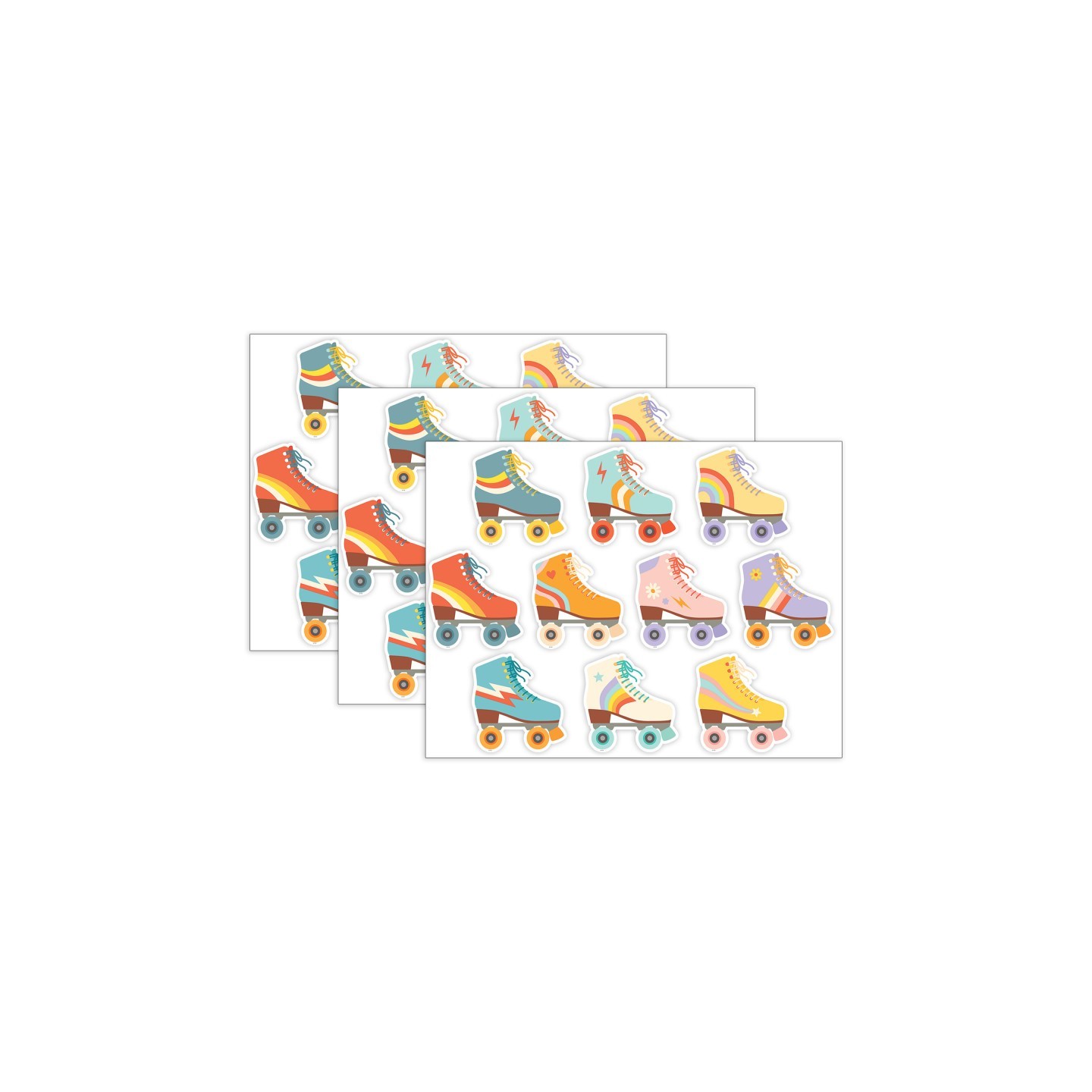 Teacher Created Resources® Roller Disco Skates Accents, 30 Per Pack, 3 Packs