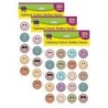 Teacher Created Resources® Calming Colors Smiley Faces Stickers, 120 Per Pack, 3 Packs
