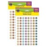 Teacher Created Resources® Calming Colors Smiley Faces Mini Stickers Valu-Pak, 1144 Per Pack, 2 Packs