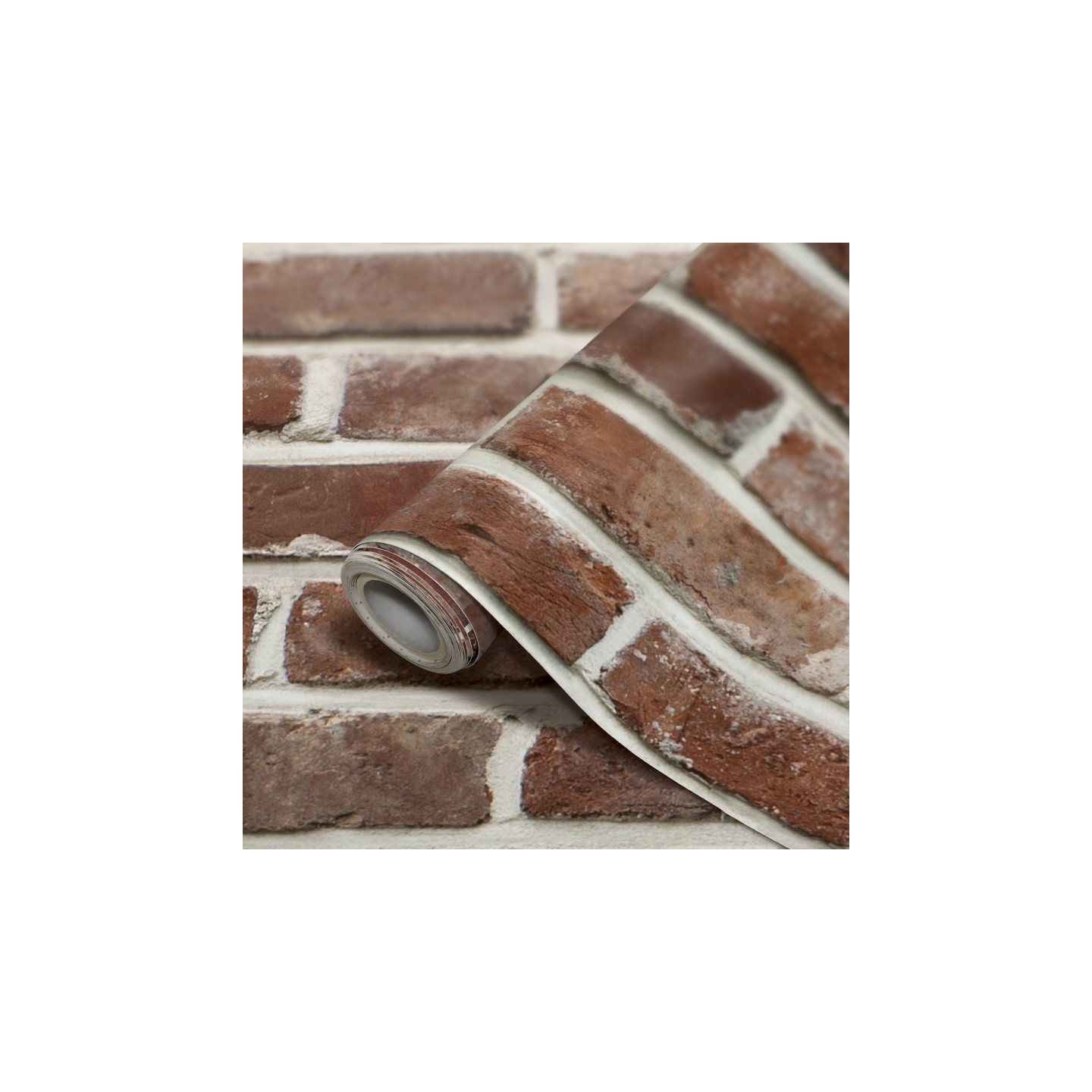 Teacher Created Resources® Peel and Stick Decorative Paper Roll, 17-1/2" x 10 ft, Red Brick