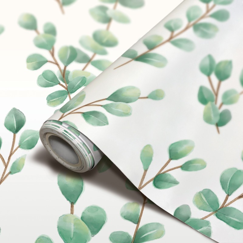 Teacher Created Resources® Peel and Stick Decorative Paper Roll, 17-1/2" x 10 ft, Eucalyptus
