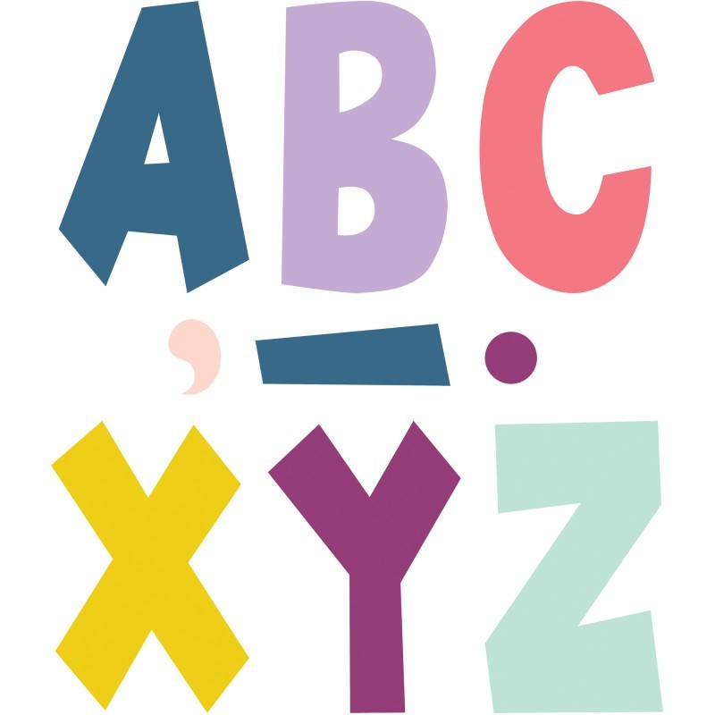 Teacher Created Resources® Oh Happy Day 7" Fun Font Letters, 120 Pieces