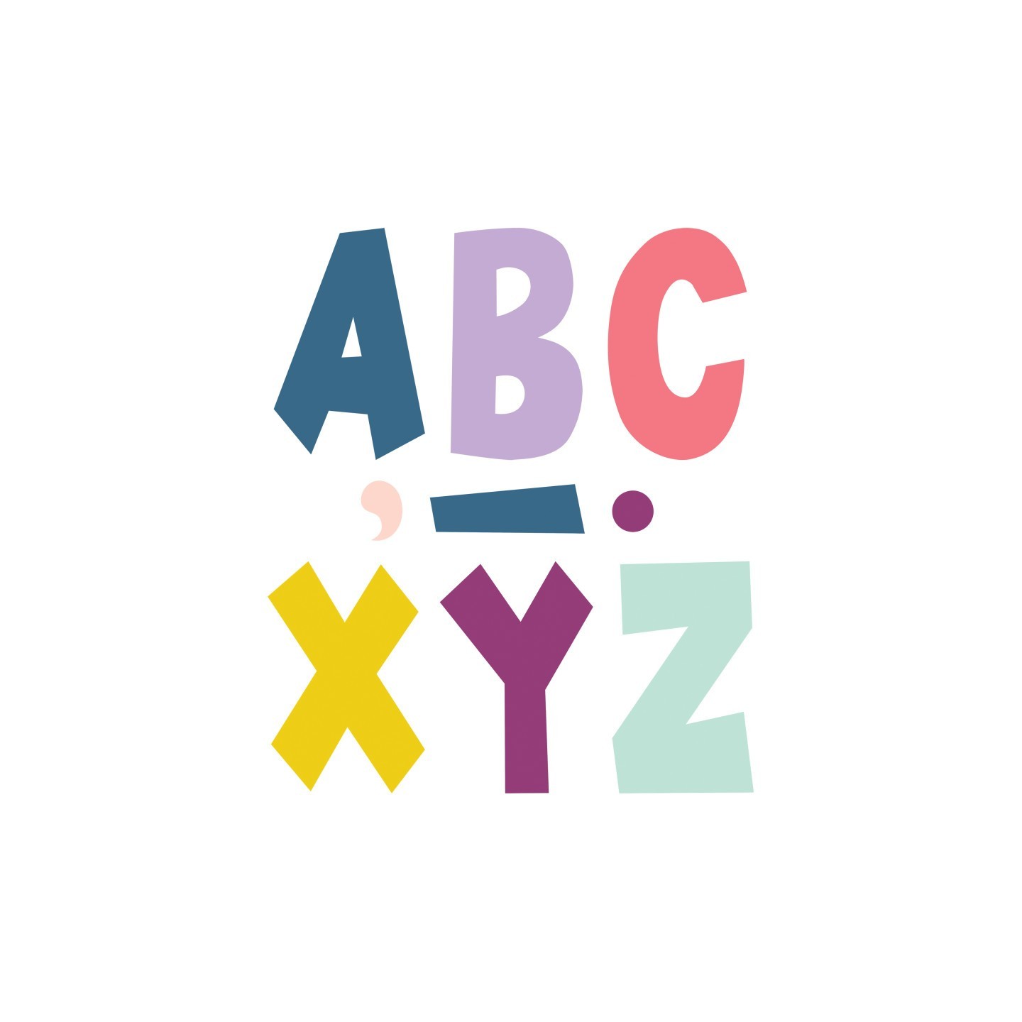 Teacher Created Resources® Oh Happy Day 7" Fun Font Letters, 120 Pieces