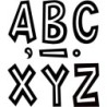 Teacher Created Resources® Black and White 7" Fun Font Letters, 120 Per Pack, 2 Packs