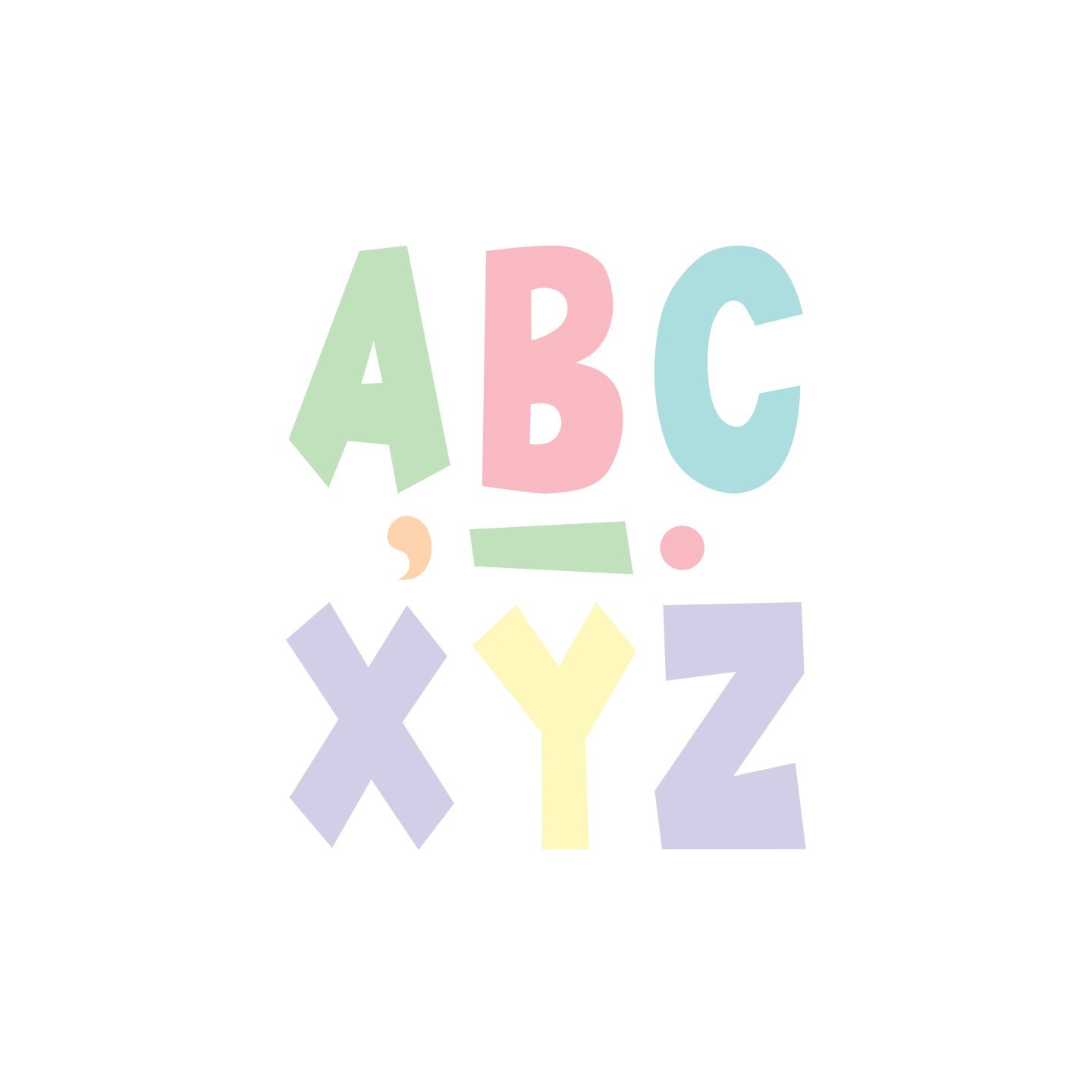 Teacher Created Resources® Pastel Pop 7" Fun Font Letters, Pack of 120