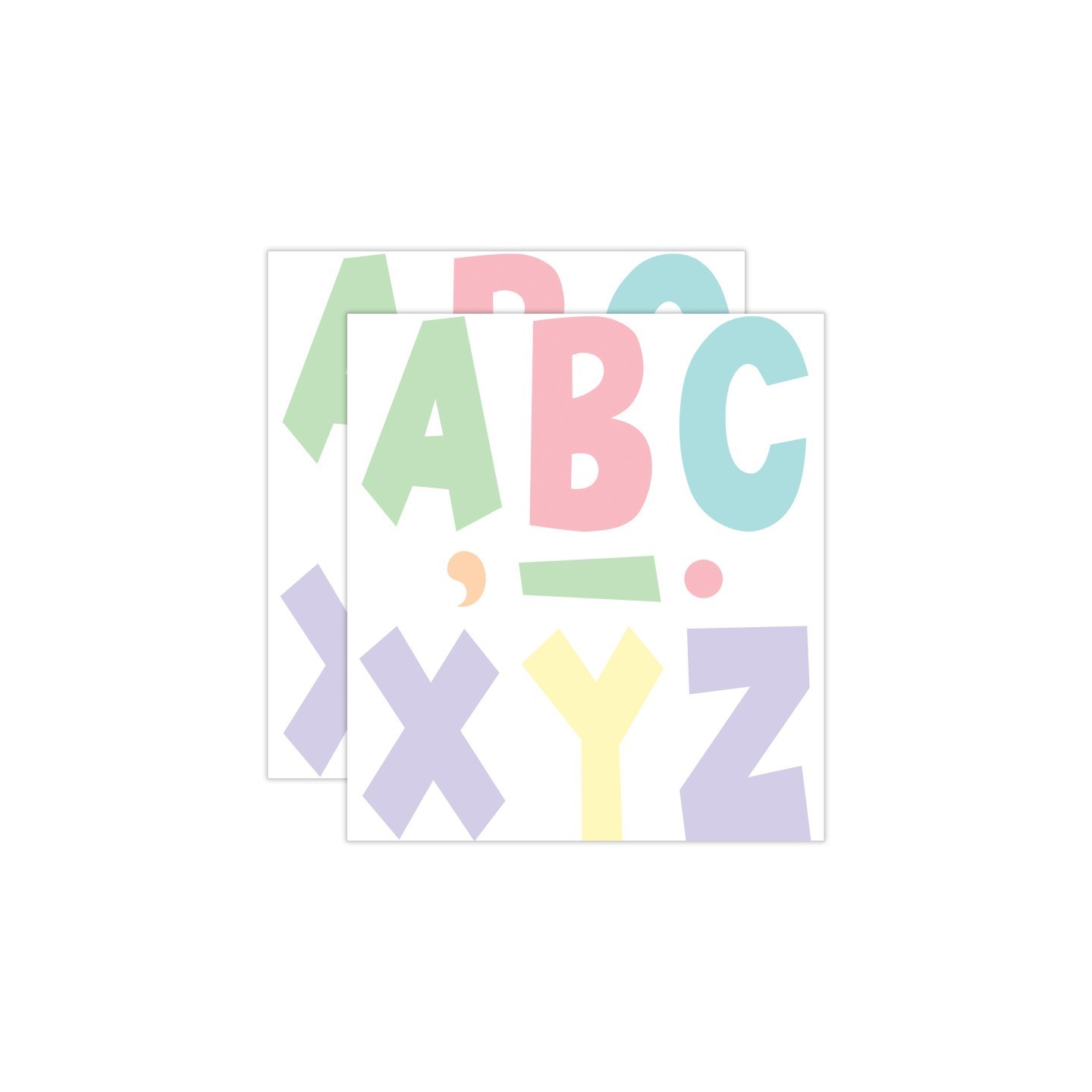 Teacher Created Resources® Pastel Pop 7" Fun Font Letters, 120 Per Pack, 2 Packs