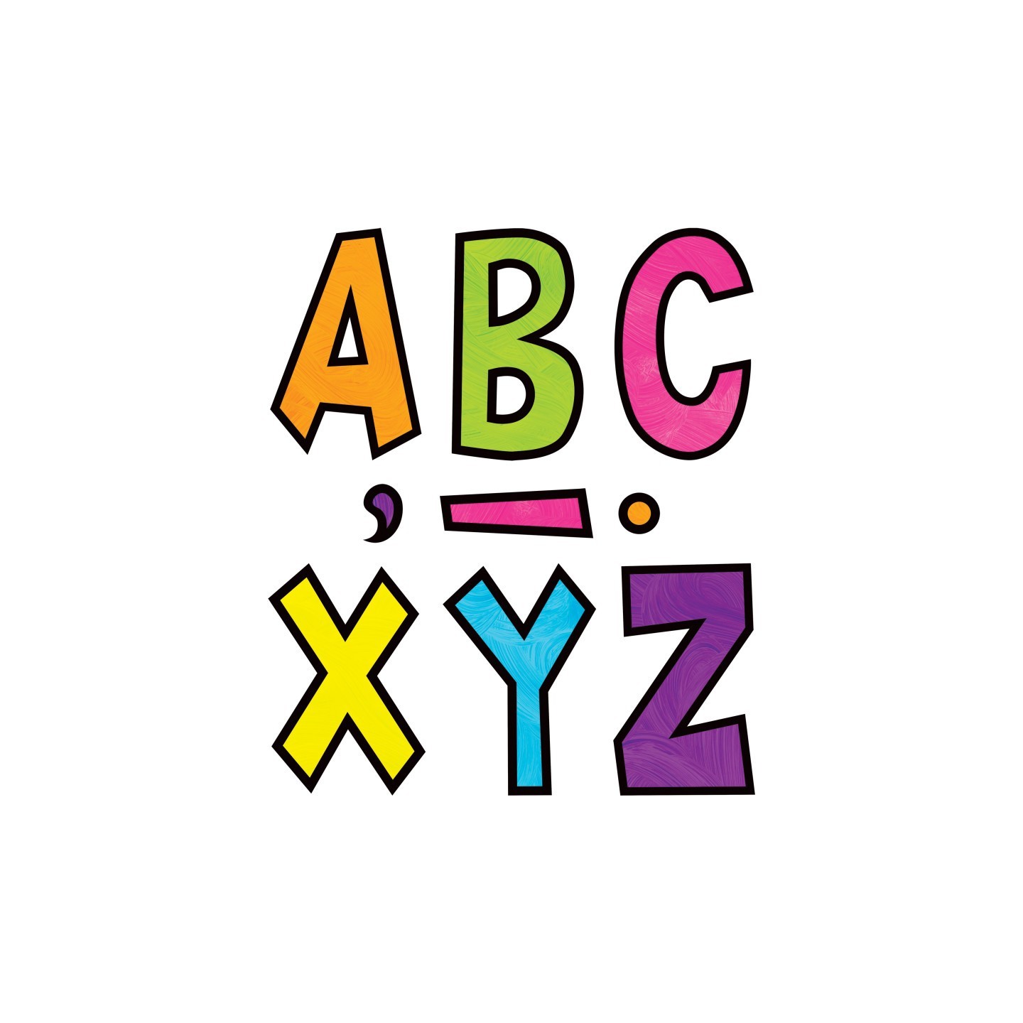 Teacher Created Resources® Brights 4Ever 7" Fun Font Letters, Pack of 120