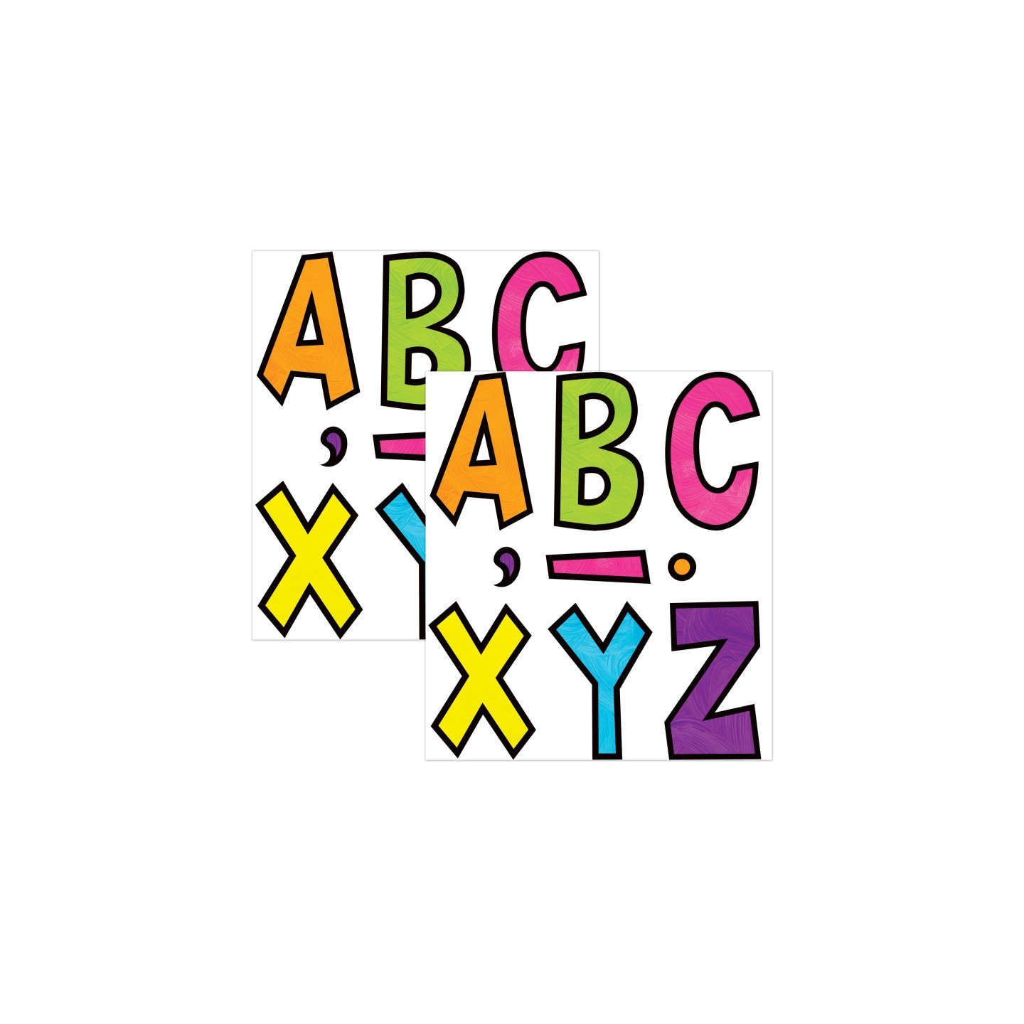 Teacher Created Resources® Brights 4Ever 7" Fun Font Letters, 120 Per Pack, 2 Packs