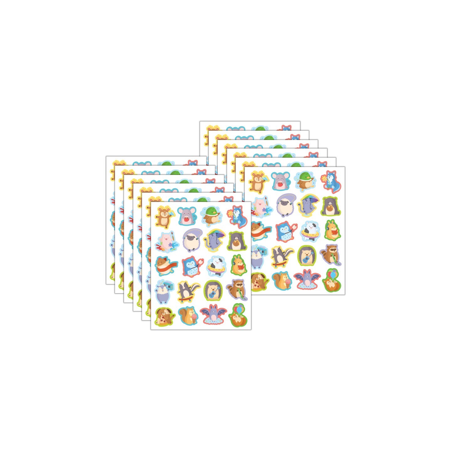 Teacher Created Resources® Cute Critters Stickers, 120 Per Pack, 12 Packs