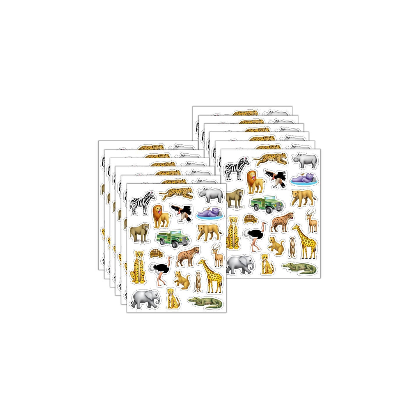 Teacher Created Resources® Safari Stickers, 120 Per Pack, 12 Packs