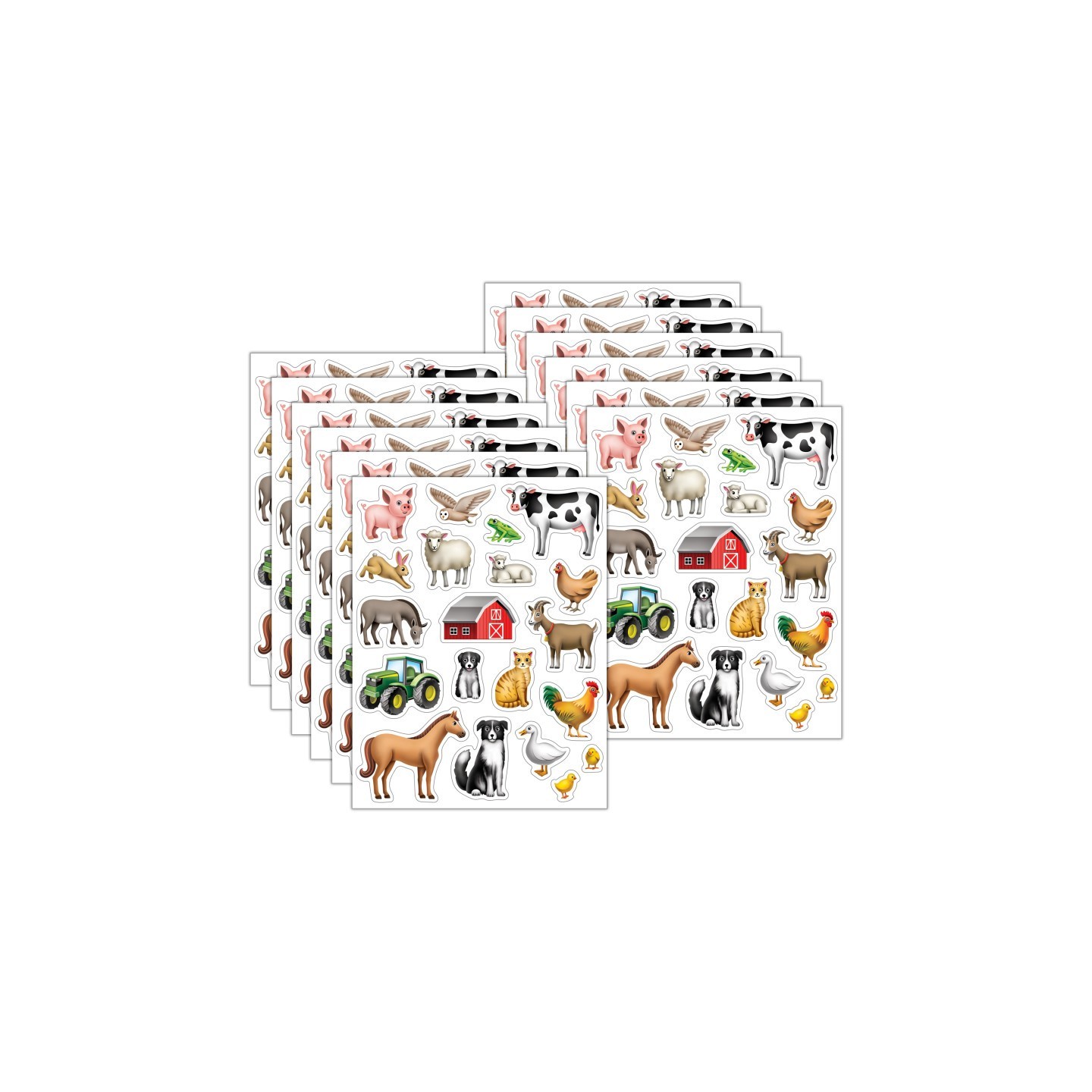 Teacher Created Resources® Farm Stickers, 120 Per Pack, 12 Packs