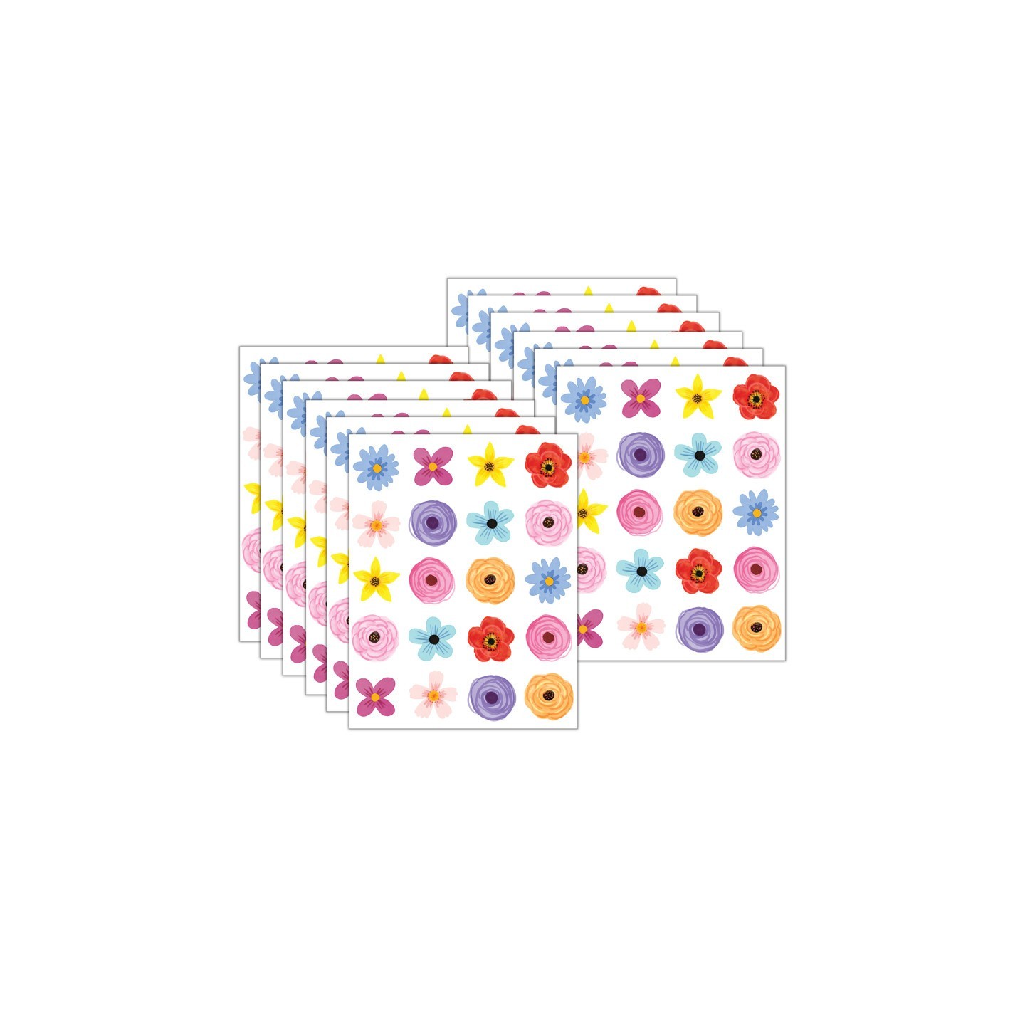 Teacher Created Resources® Wildflowers Stickers, 120 Per Pack, 12 Packs