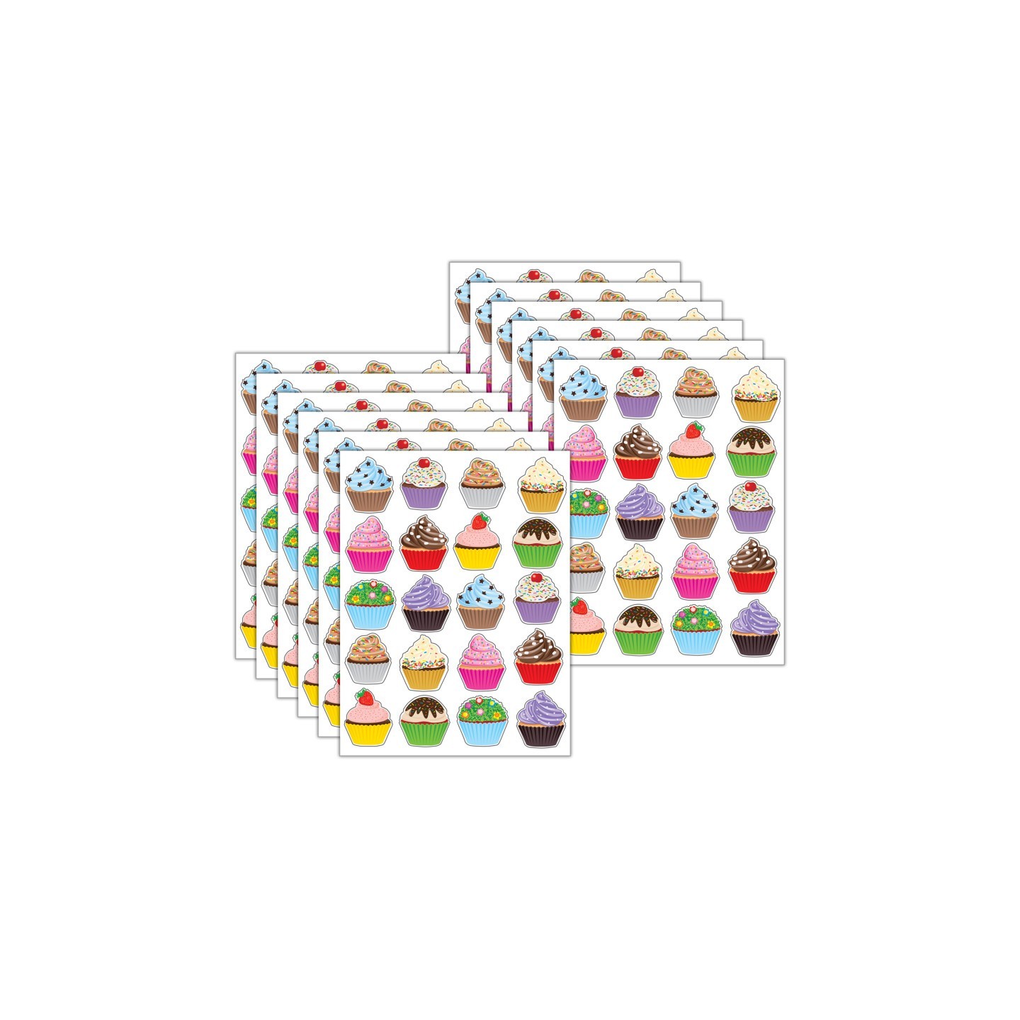 Teacher Created Resources® Cupcakes Stickers, 120 Per Pack, 12 Packs