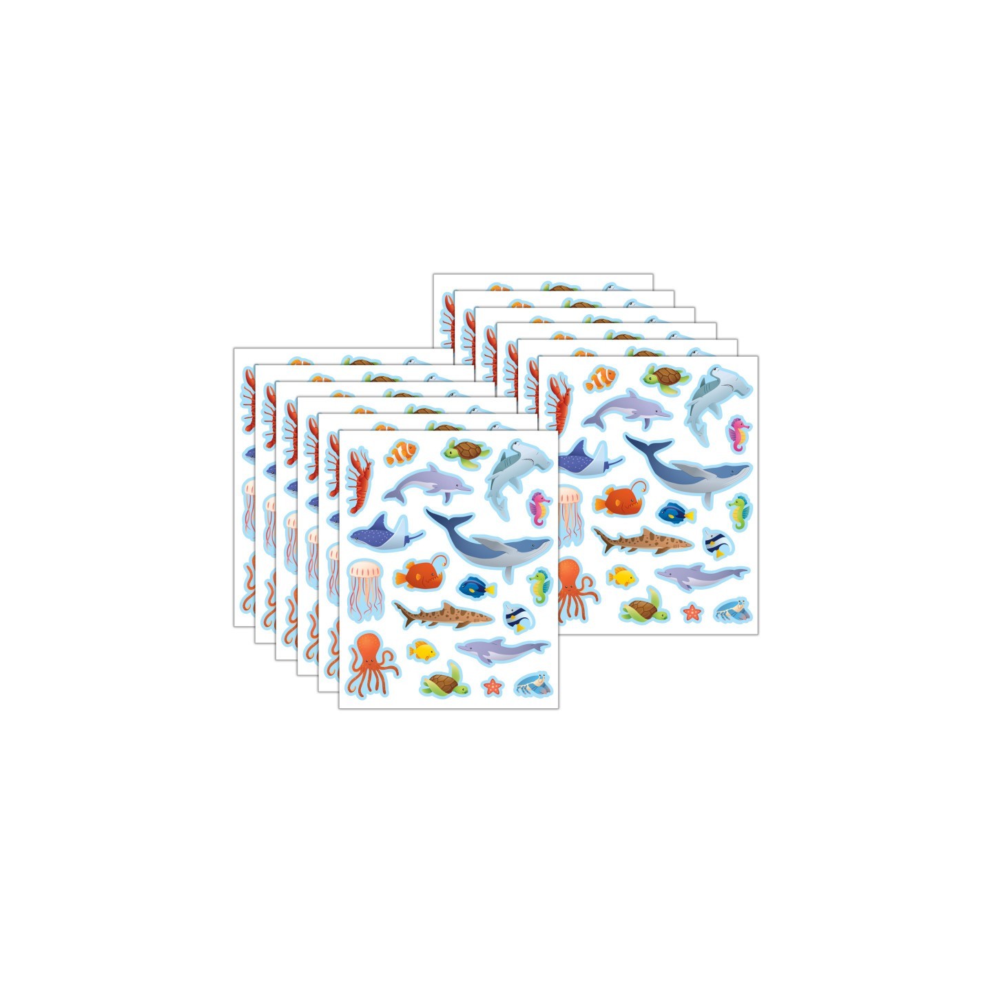 Teacher Created Resources® Ocean Animals Stickers, 120 Per Pack, 12 Packs