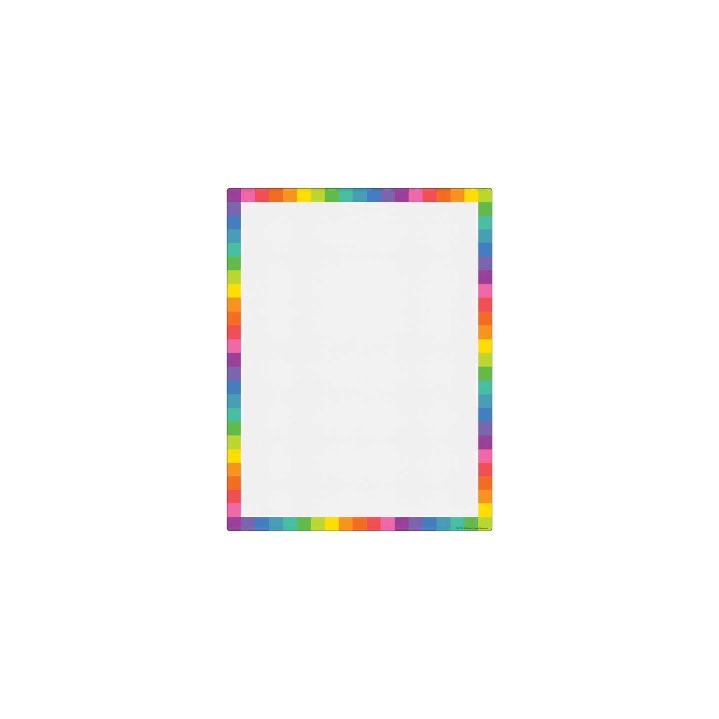 Teacher Created Resources® Colorful Blank Write-On/Wipe-Off Chart, 17" x 22"