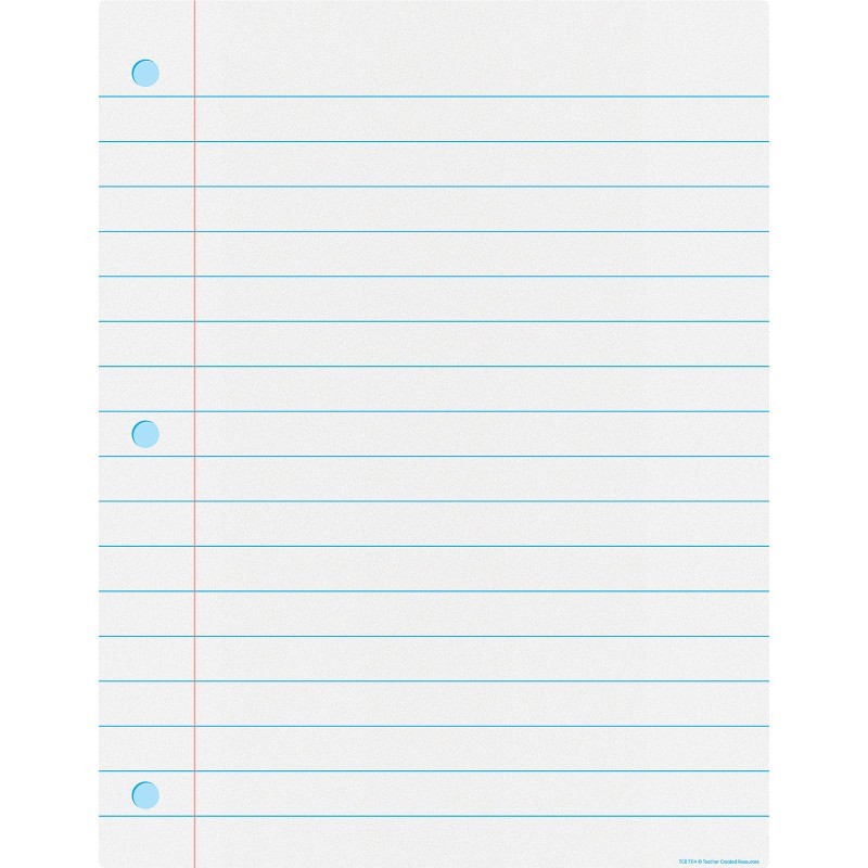 Teacher Created Resources® Notebook Paper Write-On/Wipe-Off Chart