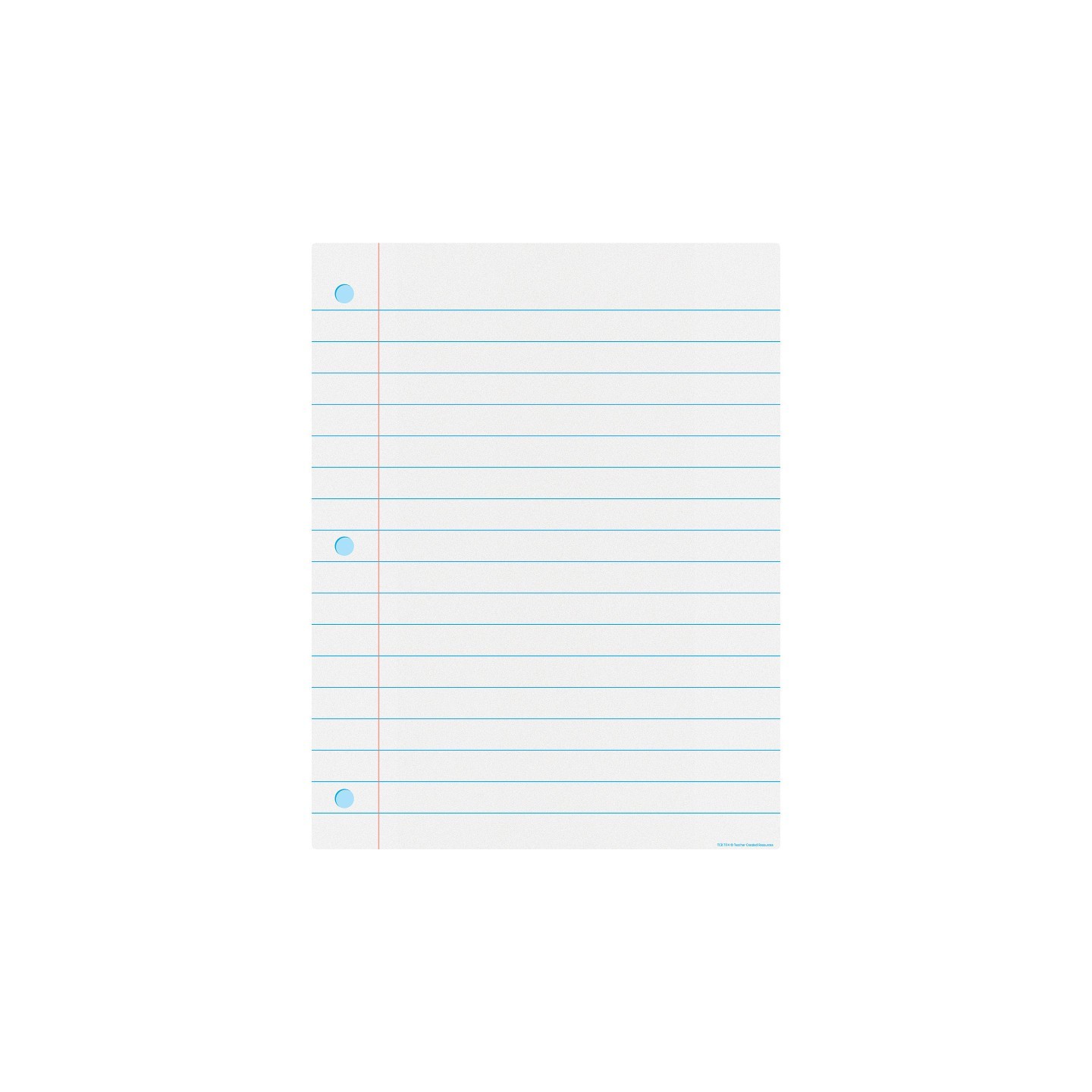 Teacher Created Resources® Notebook Paper Write-On/Wipe-Off Chart