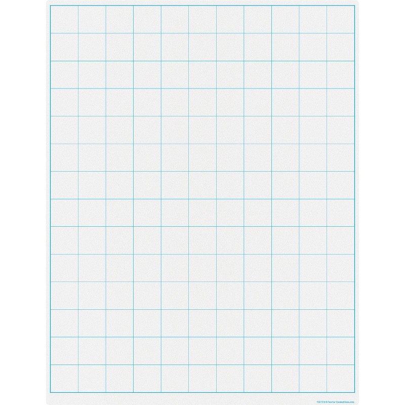 Teacher Created Resources® Graphing Grid 1-1/2 Inch Squares Write-on/Wipe-off Chart