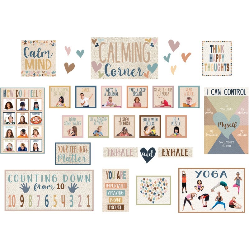Teacher Created Resources® Everyone is Welcome Calming Corner Bulletin Board Set