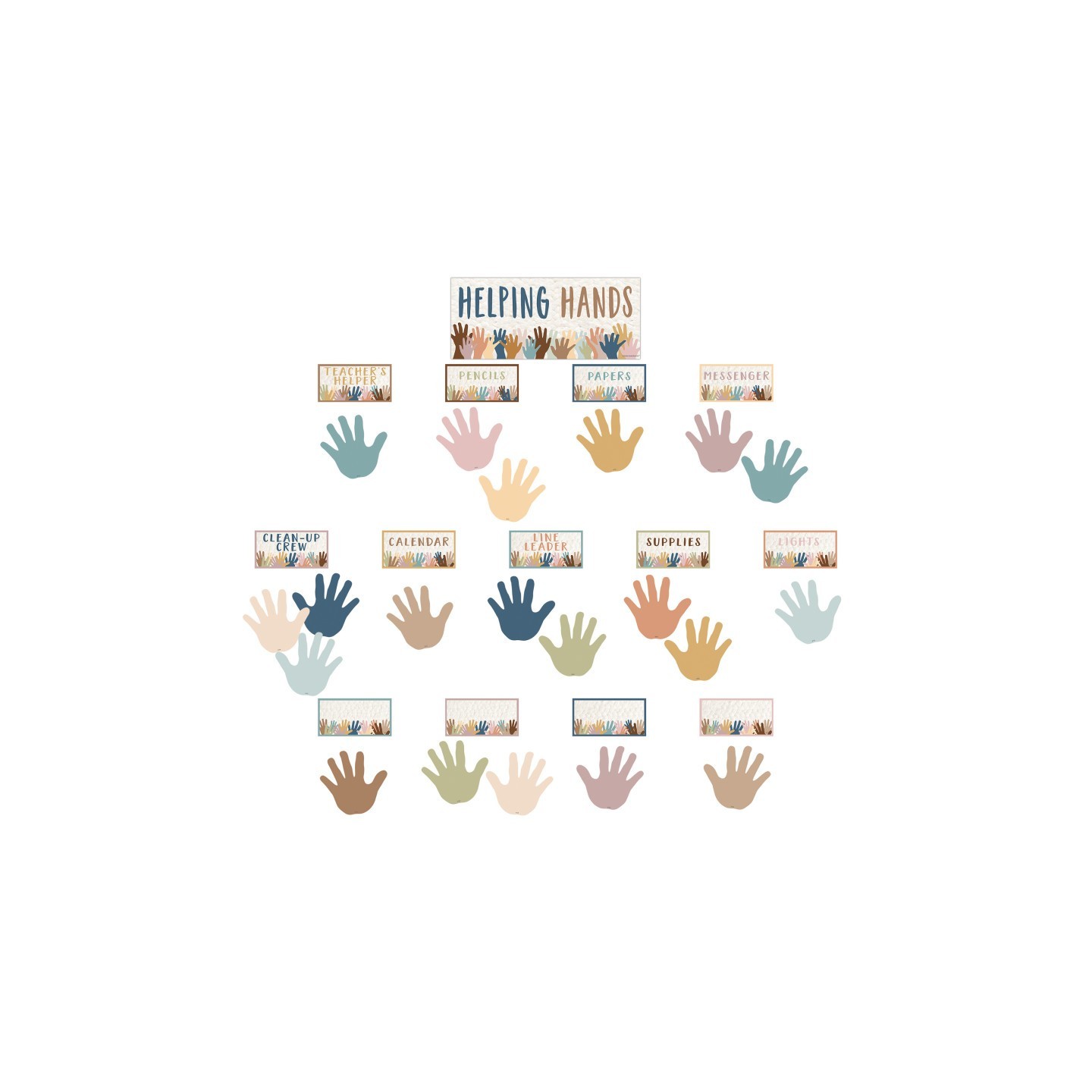 Teacher Created Resources® Everyone is Welcome Helping Hands Mini Bulletin Board Set