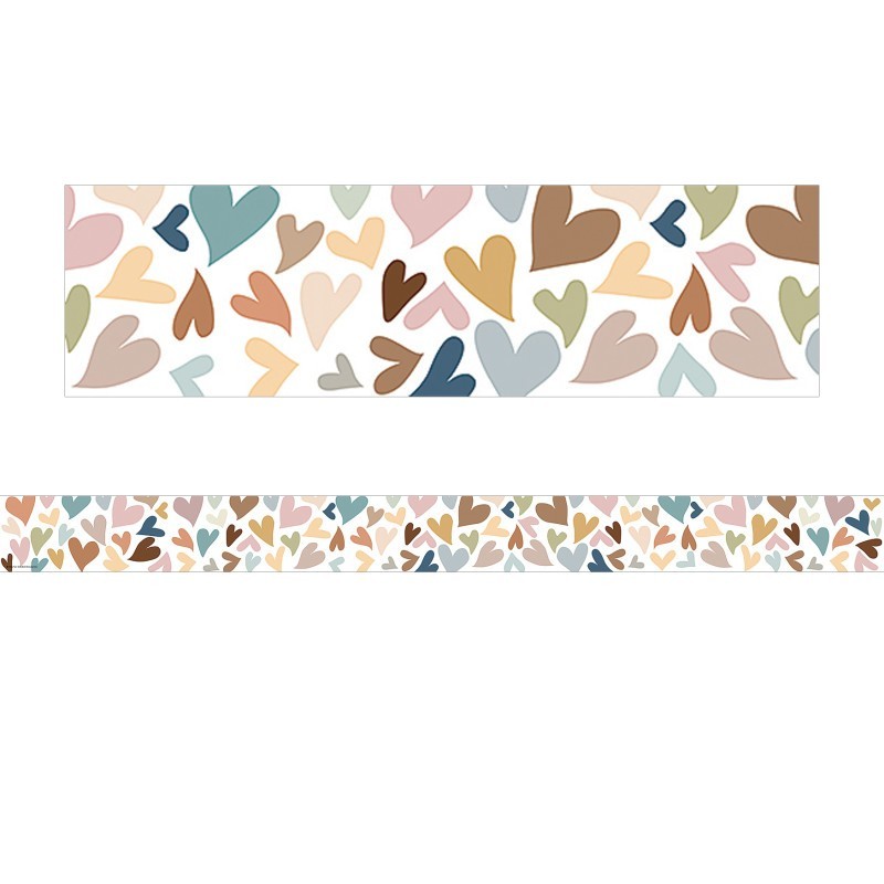 Teacher Created Resources® Everyone is Welcome Hearts Straight Border Trim, 35 Feet