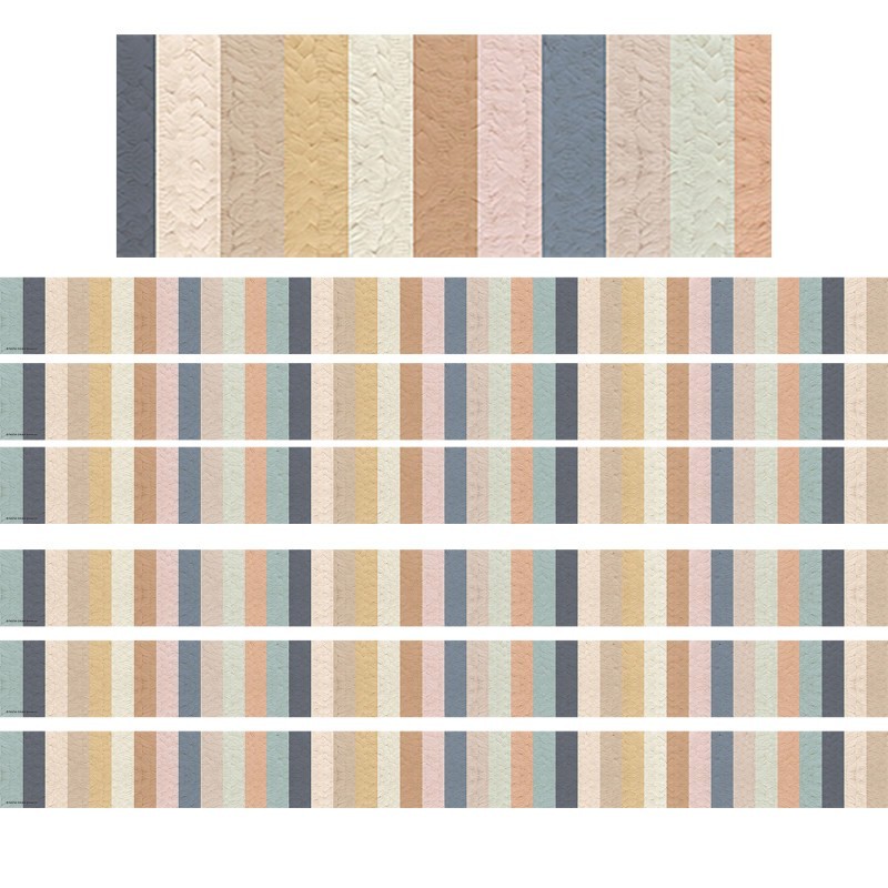 Teacher Created Resources® Everyone is Welcome Stripes Straight Border Trim, 35 Feet Per Pack, 6 Packs