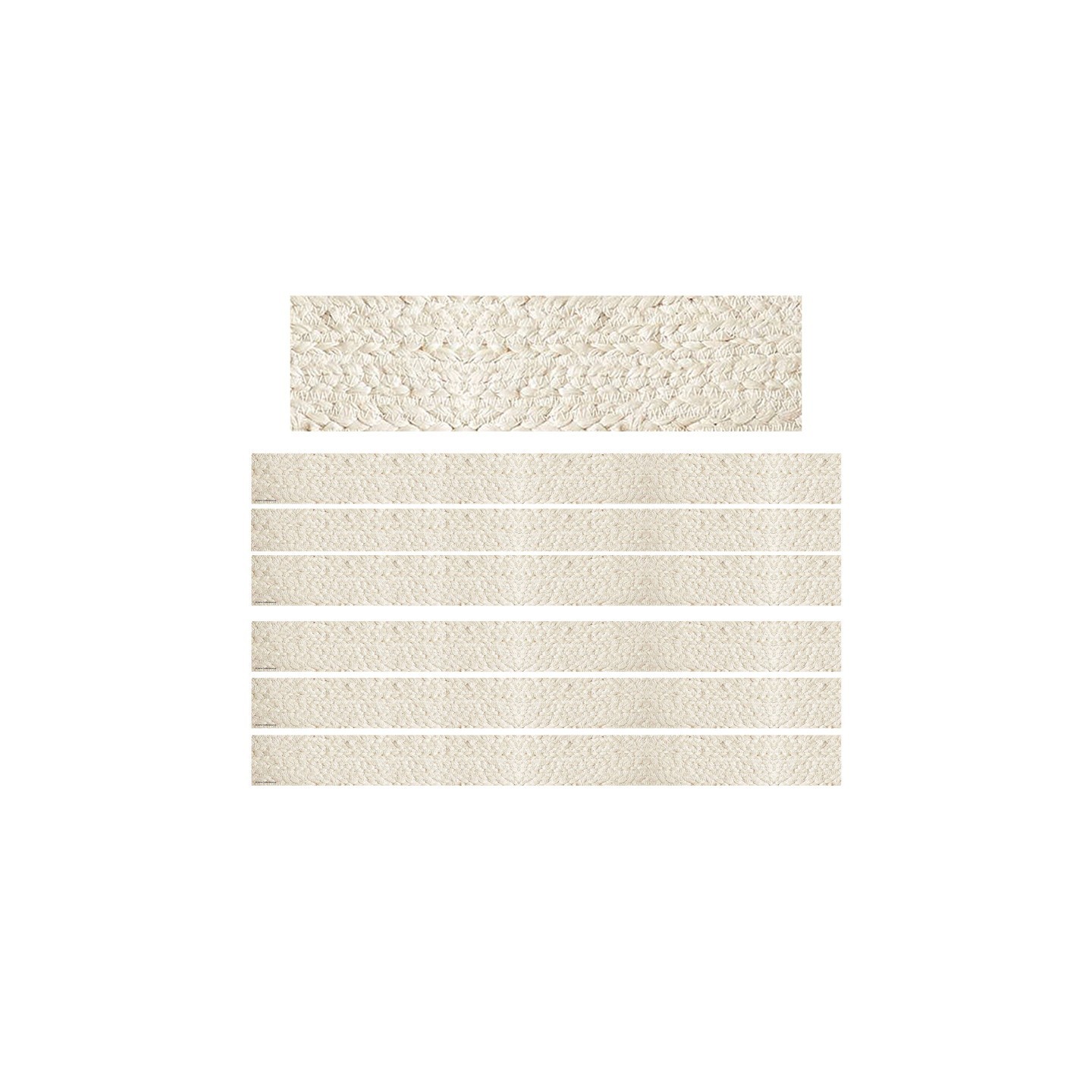 Teacher Created Resources® Everyone is Welcome Woven Straight Border Trim, 35 Feet Per Pack, 6 Packs