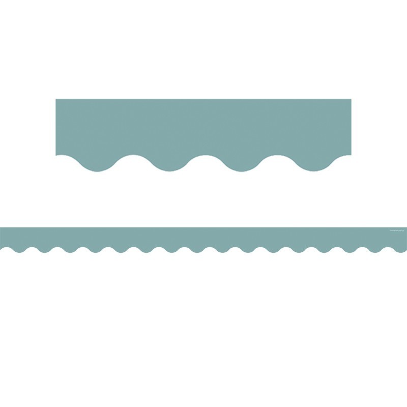 Teacher Created Resources® Calming Blue Scalloped Border Trim, 35 Feet