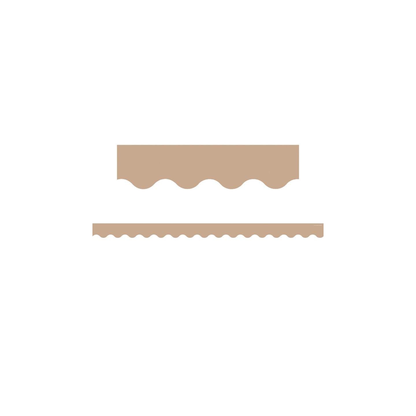 Teacher Created Resources® Light Brown Scalloped Border Trim, 35 Feet