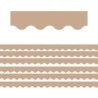 Teacher Created Resources® Light Brown Scalloped Border Trim, 35 Feet Per Pack, 6 Packs