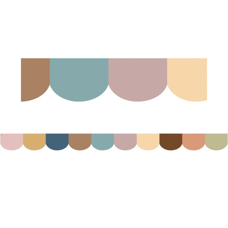 Teacher Created Resources® Everyone is Welcome Scalloped Die-Cut Border Trim, 35 Feet