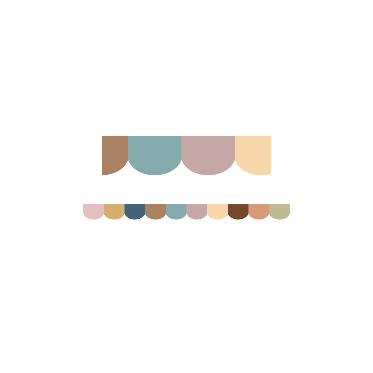 Teacher Created Resources® Everyone is Welcome Scalloped Die-Cut Border Trim, 35 Feet
