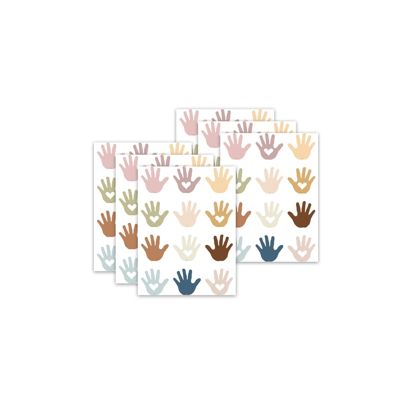 Teacher Created Resources® Everyone is Welcome Helping Hands Mini Accents, 36 Per Pack, 6 Packs