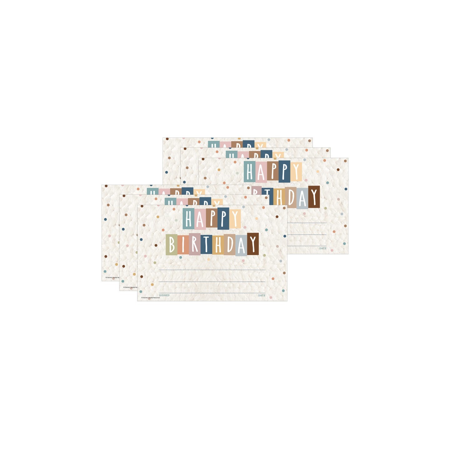 Teacher Created Resources® Everyone is Welcome Happy Birthday Awards, 30 Per Pack, 6 Packs